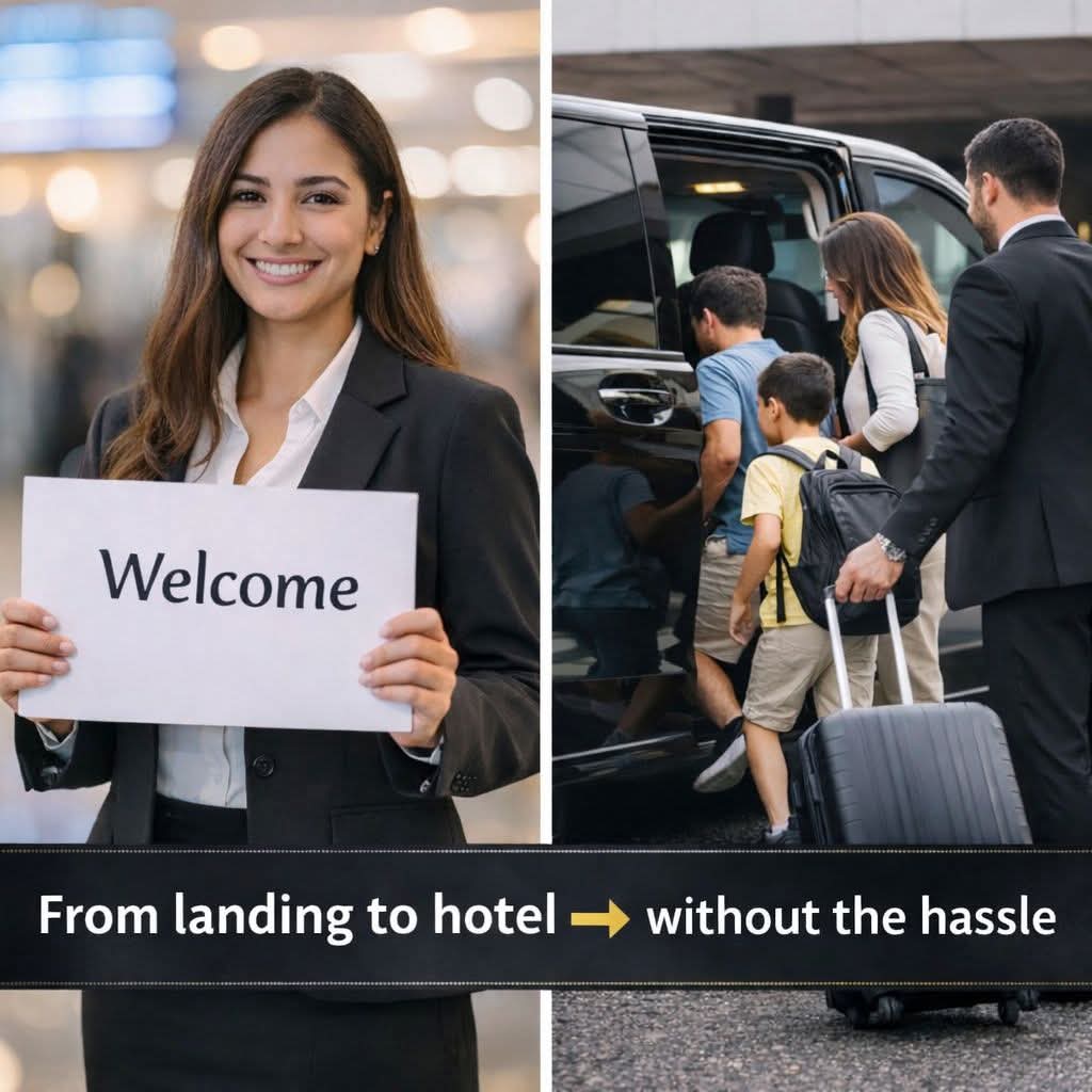 Airport Fast Track: personal welcome and private transfer from landing to hotel